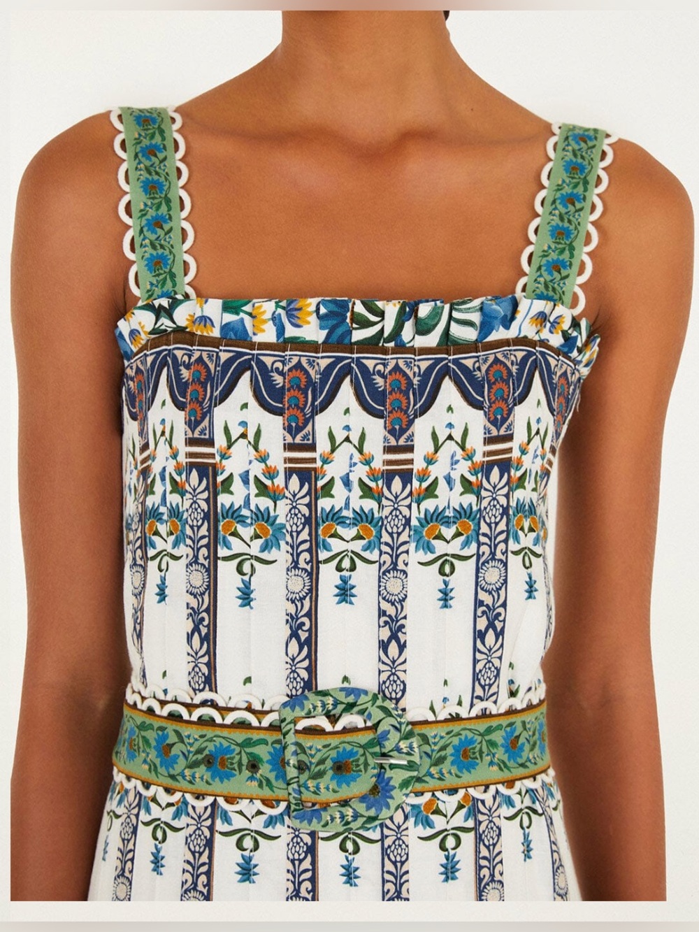 FARM Rio Off-White Manoela Belted Maxi Dres, size M, NWT - Picture 2 of 3